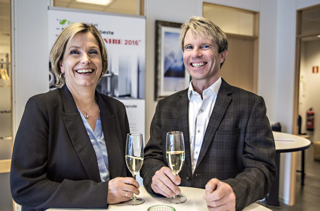 Markedsdirektør Audhild Kvam fra ENOVA og Richard Granskogli Daglig leder i Energiverket