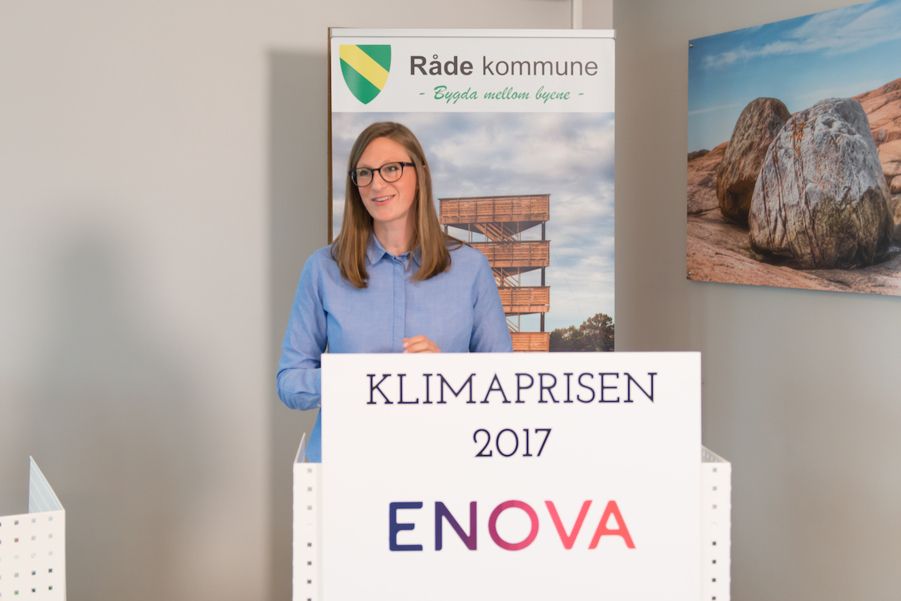 Anna Barnwell fra Enova i forbindelse med utdelingen av Klimakrisen til Energiverket